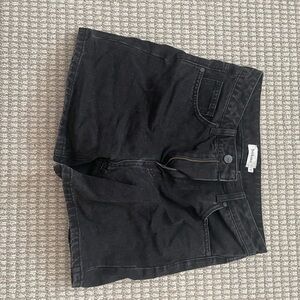 Bohme Black Denim Shorts